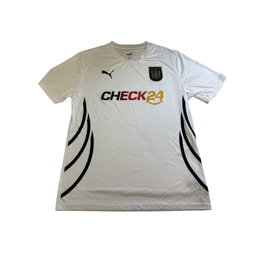 Puma Mens Germany Deutschland Soccer Jersey White Check24 Graphic Large
